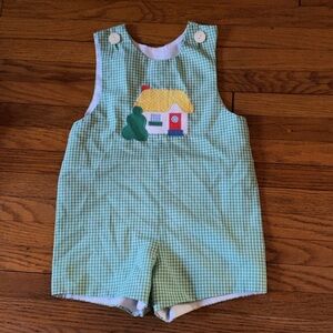 Vintage child’s plaid romper
